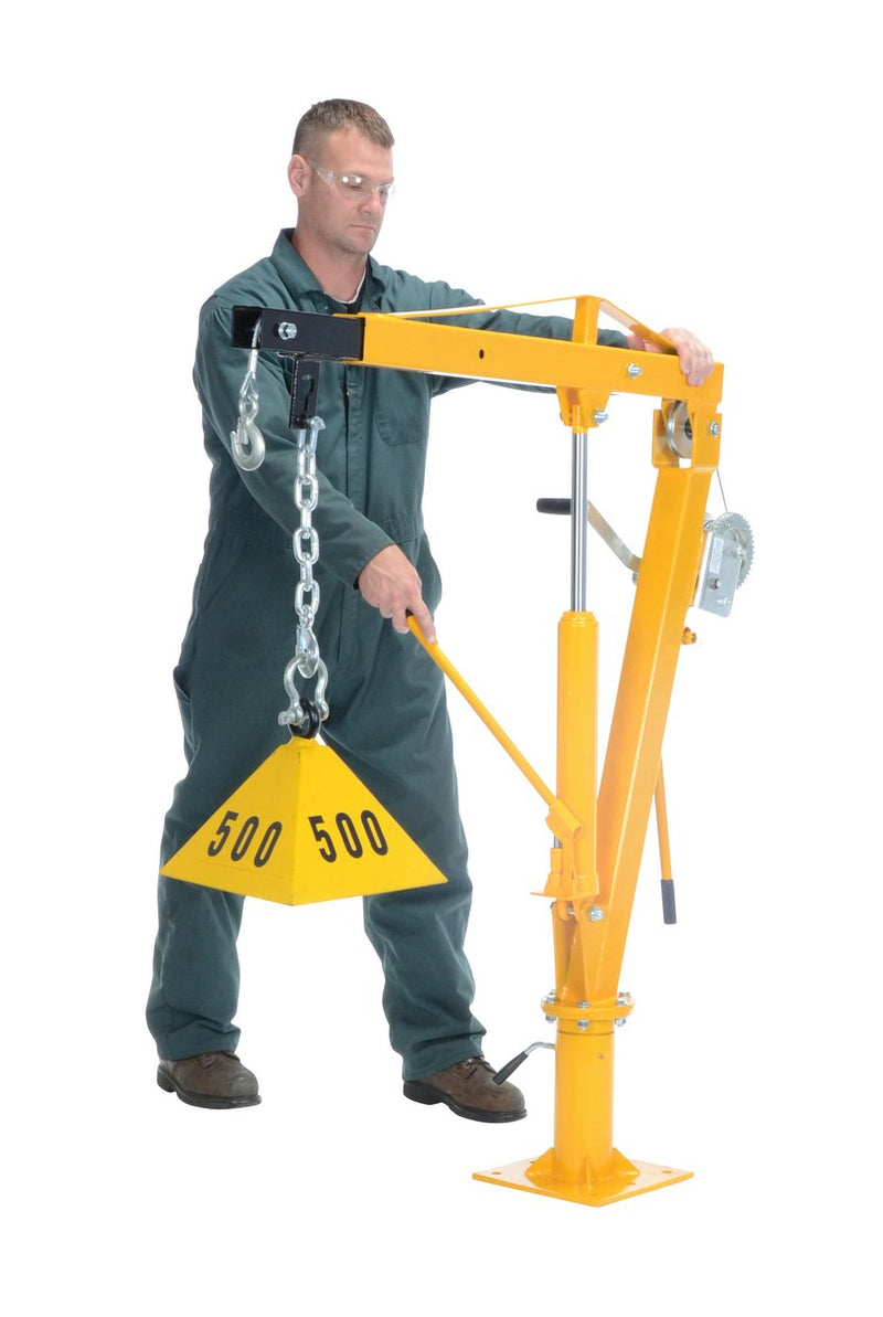 Vestil Portable Electric Hydraulic Lift Table w/ Attached Hoist (EHLTP)