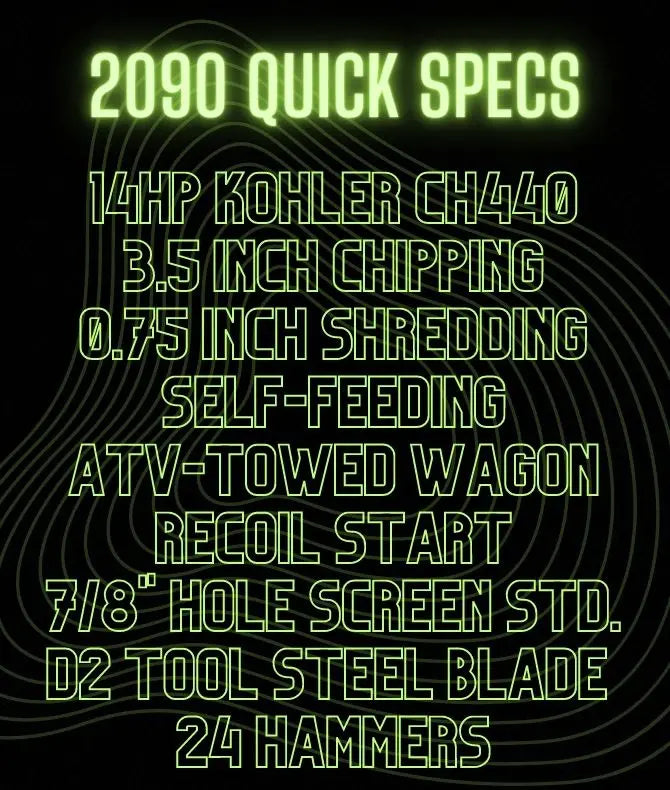 Yardbeast 2090 Heavy-Duty 3.5″ Wood Chipper & Shredder Yardbeast