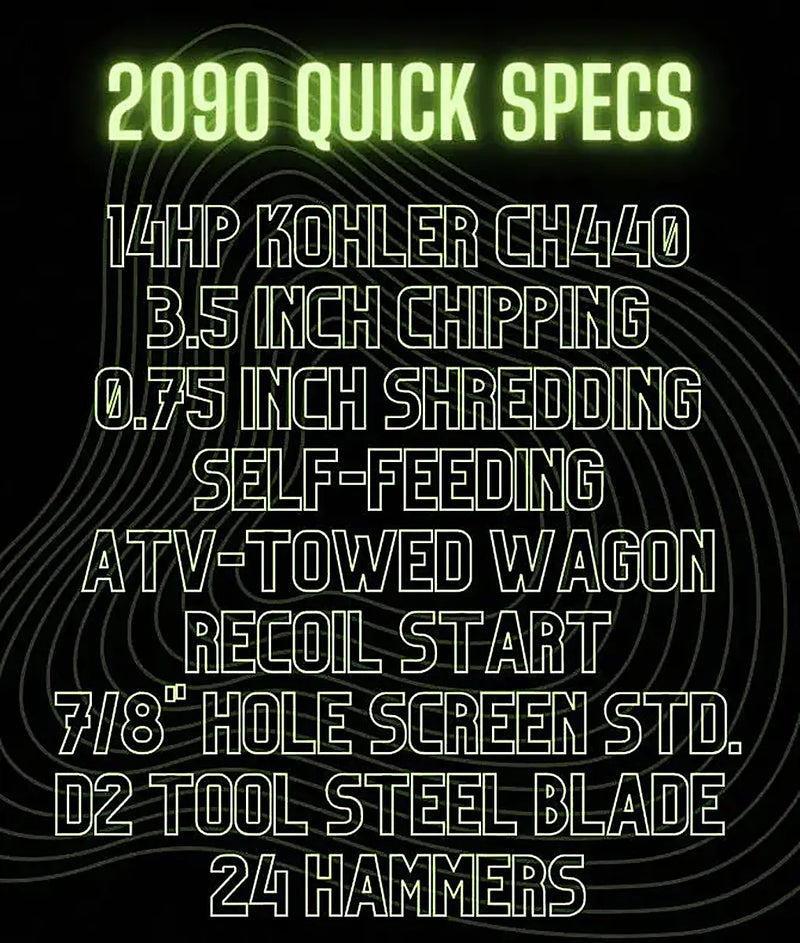 Yardbeast 2090 Heavy-Duty 3.5″ Wood Chipper & Shredder Yardbeast