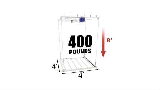 4’X4′ E-Z Lift – 8′ Drop E-Z Storage