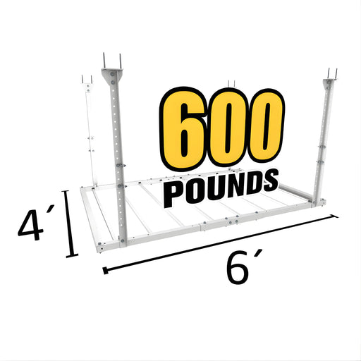 Heavy-Duty 4’X6′ Pro – Overhead Garage Storage Rack E-Z Storage