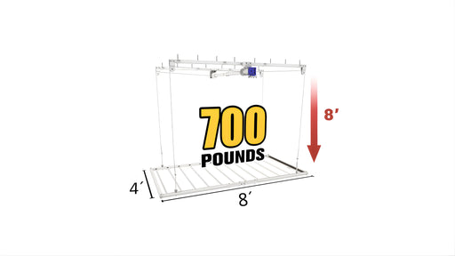 4’X8′ E-Z Lift Pro – 8′ Drop E-Z Storage