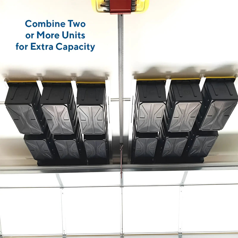 E-Z Storage Tote Slide Pro — Overhead Garage Storage System Auxx Lift