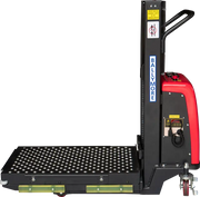 Ballymore portable ball transfer conveyor table designed for use with semi-electric pallet stacker operations