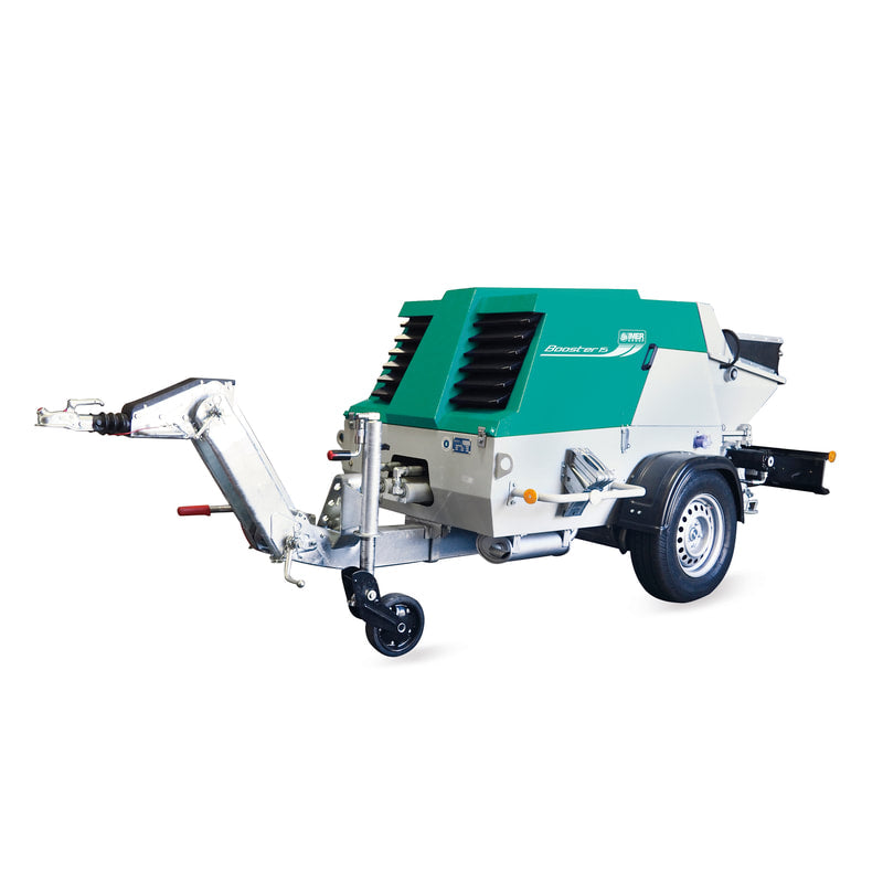 IMER Booster 20 | 28 HP Diesel Piston Concrete Pump with S-Valve
