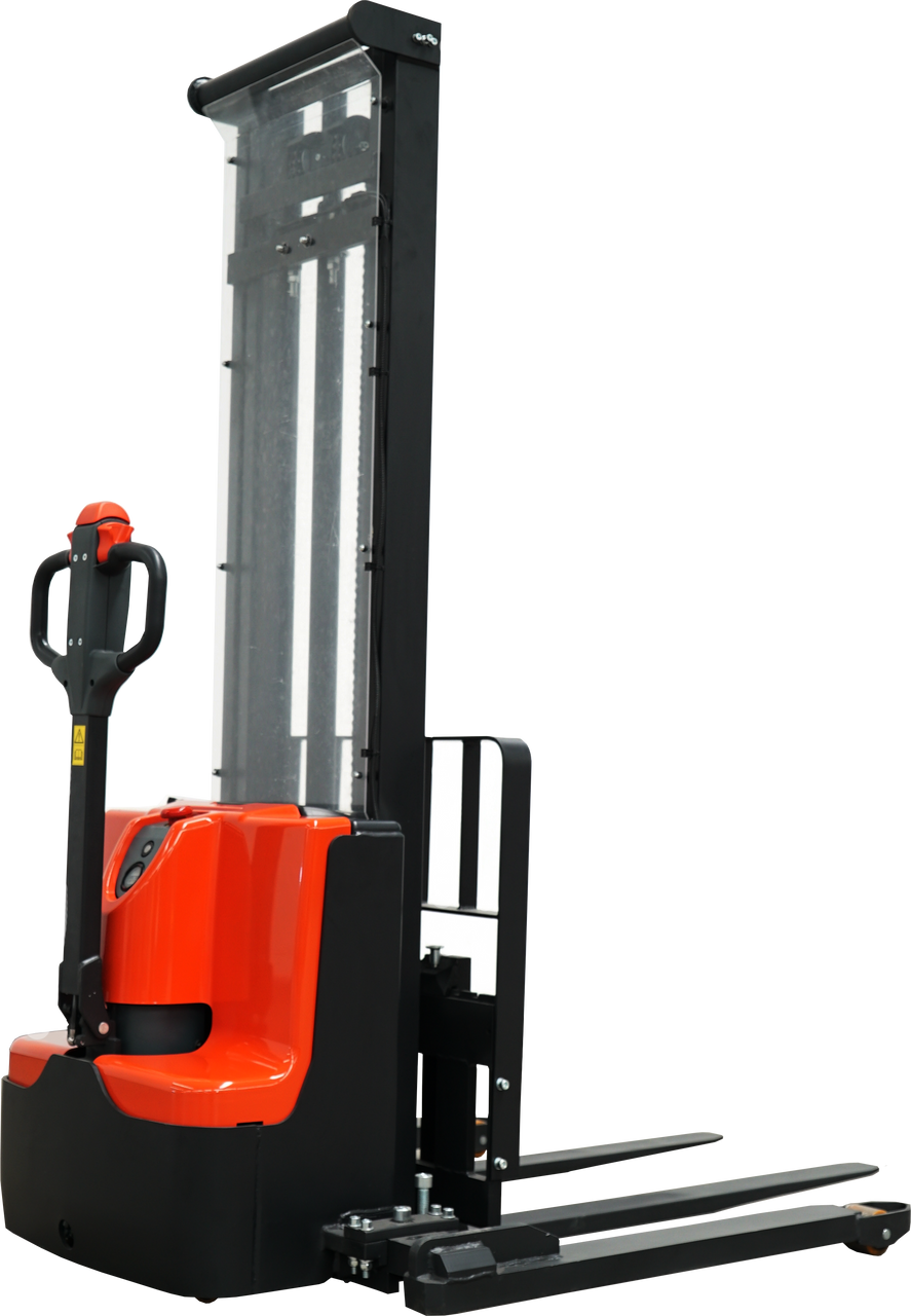 Ballymore 45" Fork Electric Straddle Stacker with 138" Lift Ht and 2200lbs Cap - BALLYPAL22LSL138