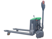 EKKO EP18JNLI electric pallet jack with green and gray design for warehouse material handling