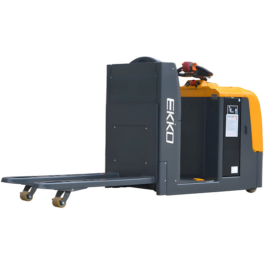 EKKO EPC30A electric pallet jack with yellow and black design for efficient material handling