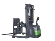 EKKO ER15-138Li electric forklift with green accent and vertical lifting mechanism for warehouse use