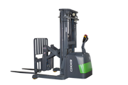 EKKO ER15-177Li electric pallet stacker with grey and green body for warehouse lifting tasks