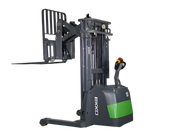 EKKO ER15-189Li electric forklift stacker with green and gray body for warehouse lifting