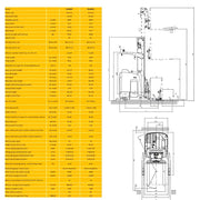 Technical specifications and detailed engineering drawings of the EKKO Ht - EK18RRL reach truck