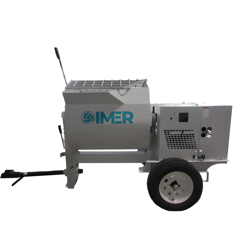 IMER HSM 12 - 1130121 | Horizontal Shaft Mortar Mixer | 12 cu ft Steel Drum