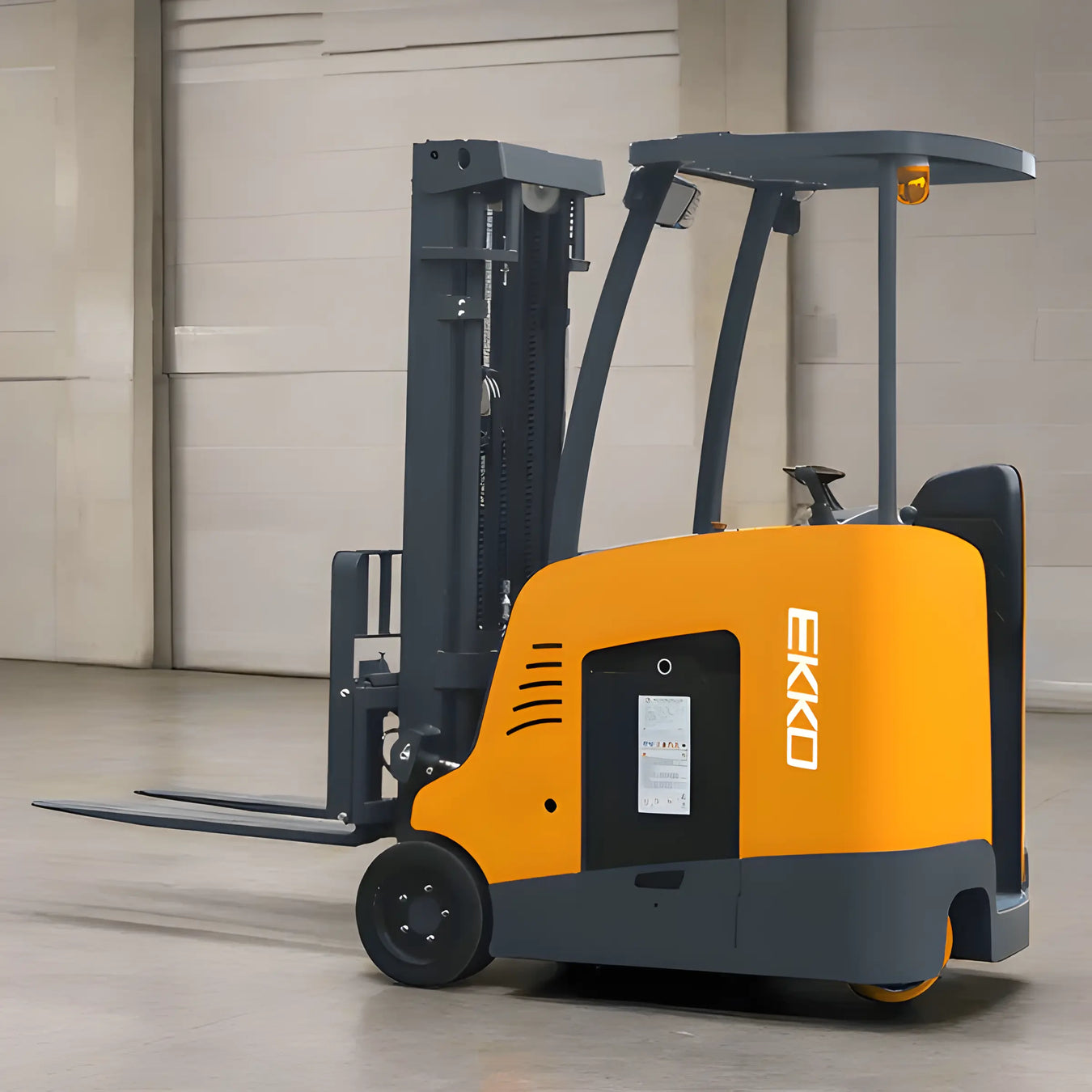 Professional Stand-Up Rider Forklifts for Narrow Aisle Efficiency | Vovlift