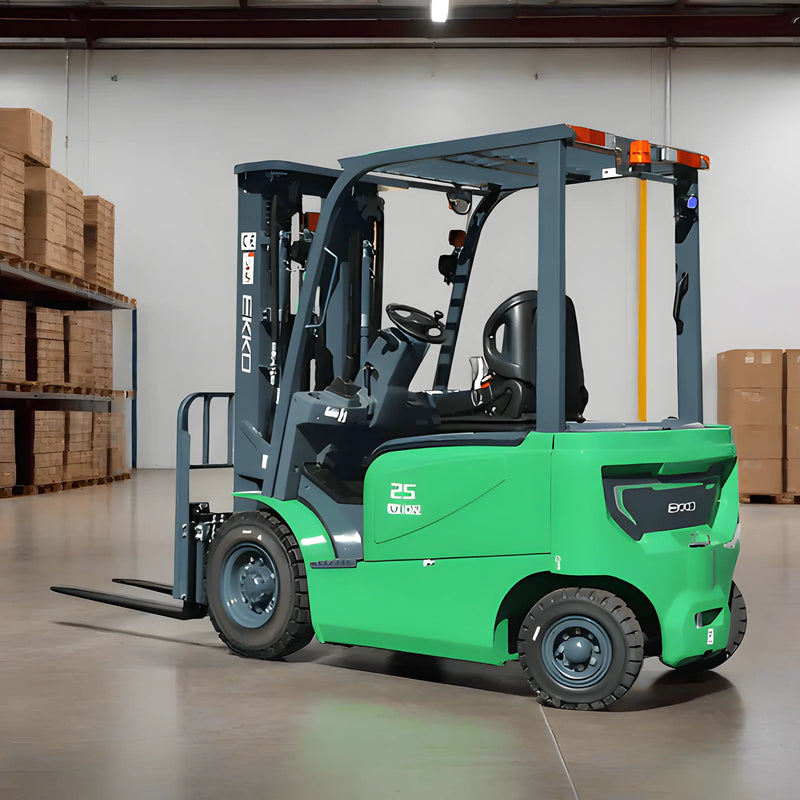 EKKO EK25G-LI 4 Wheel Electric Forklift, 5000 lbs Cap., 189" Lift Ht EKKO