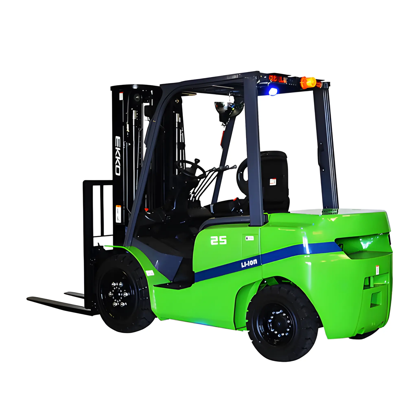 EKKO EK25GT-LI 4 Wheel Electric Forklift, 5000 lbs Cap., 185" Lift Ht