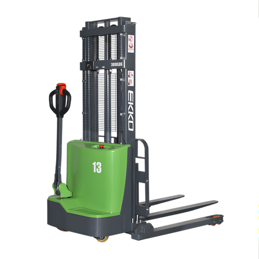 EKKO EB13C-118Li 2800 lb Lithium Straddle Stacker