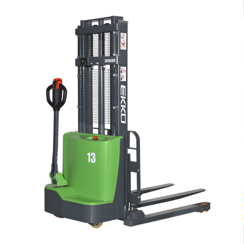 EKKO EB13C-118Li 2800 lb Lithium Straddle Stacker EKKO