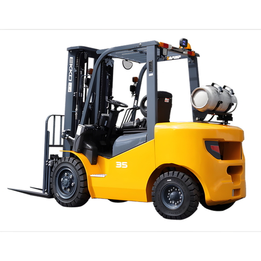 EKKO EK35LP Pneumatic Forklift (LPG) 7000 lbs cap, 189" Lift Height