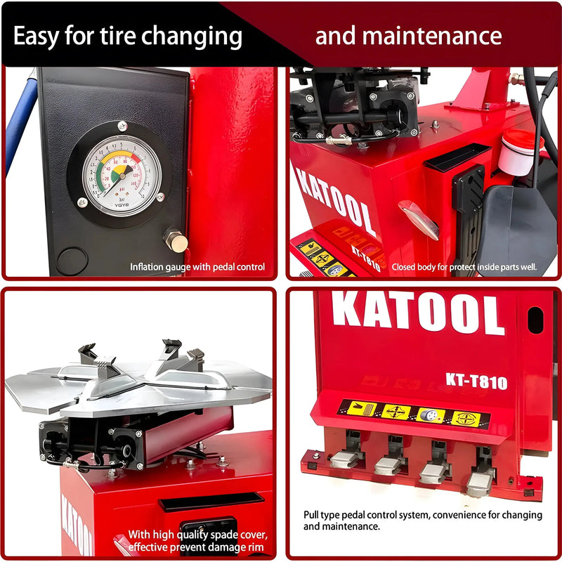Katool KT-T810 & KT-B750 Tire Changer & Wheel Balancer Combo katool