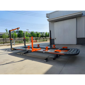 Katool KT-198L Auto Body Frame Machine, 20 ft Welded Steel Frame Rack