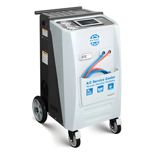 Katool Automatic Machines A/C Service Center for Recovery and Recycling with Easy Mobility and Versatile Features