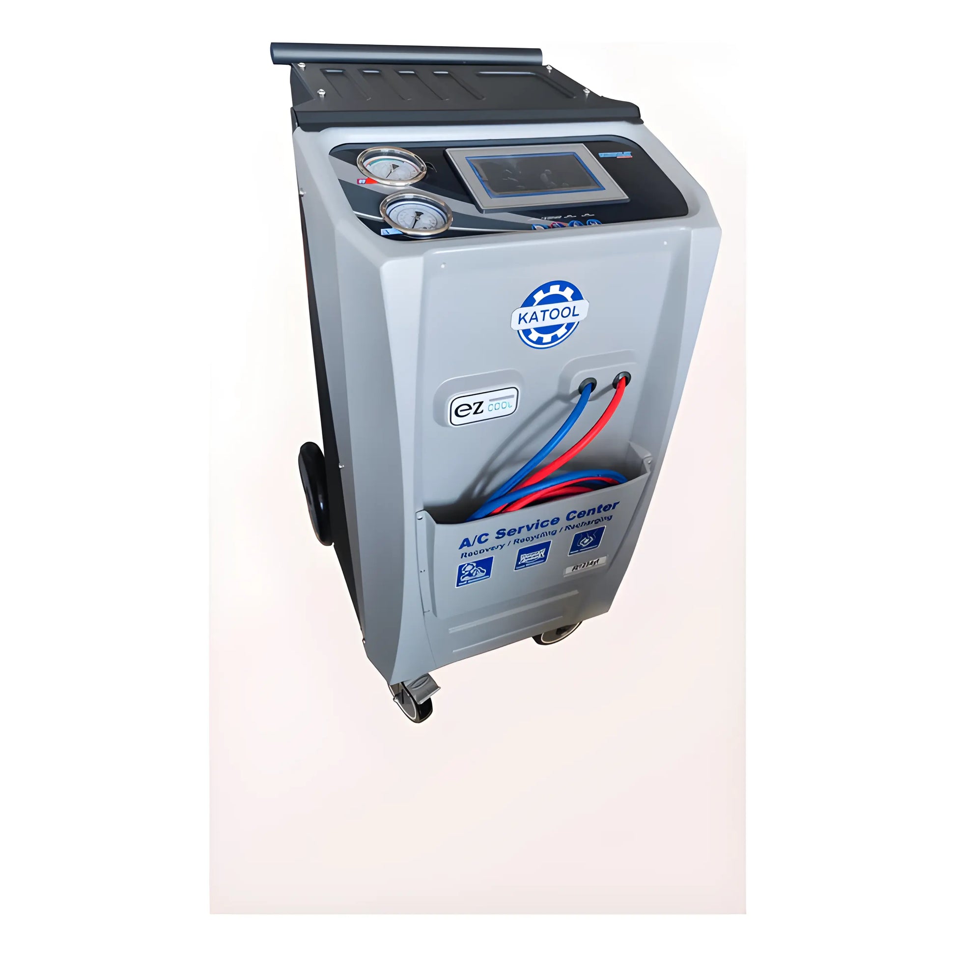 Katool Automatic Machines A/C Service Center with digital display and easy mobility features