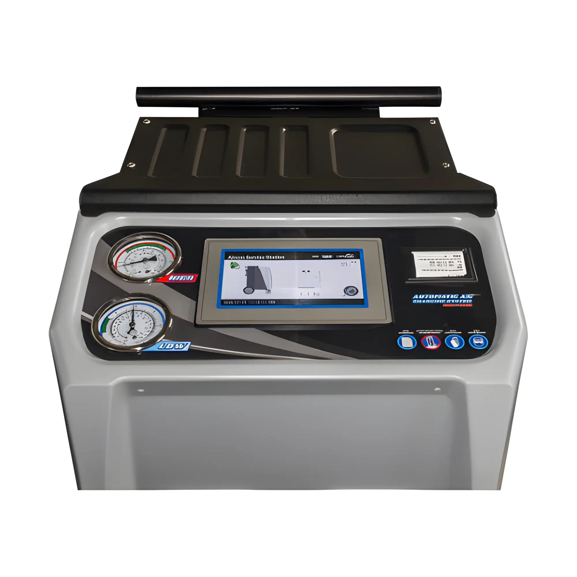 Katool Automatic Machines for efficient automotive service with user-friendly touchscreen and pressure gauges