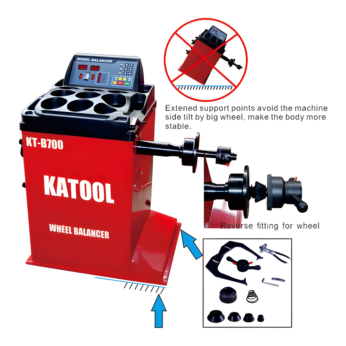 Tire Changer and Wheel Balancer Combo | Katool T835+B700