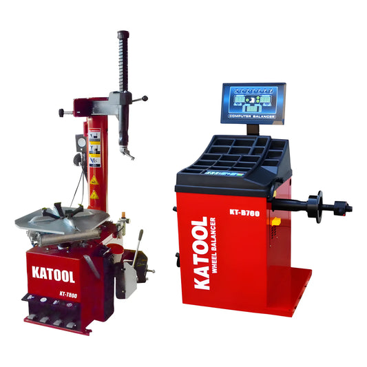 Katool Combo Tire Changer and Wheel Balancer with digital display and sturdy design for efficient tire servicing