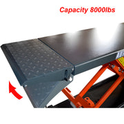 Katool Pneumatic Scissor Lift with 8000 lbs capacity and diamond plate surface for durability