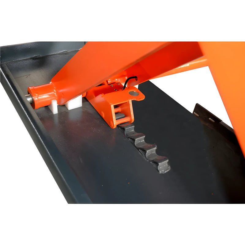 Close-up of Katool Pneumatic Scissor Lift showing lift mechanism and support structure