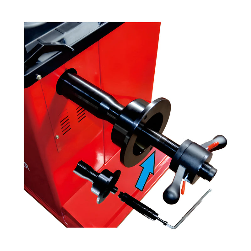 Katool Tire Changer and Wheel Balancer with Adjustable Spindle for Easy Tire Handling