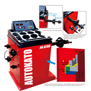 Katool Tire Changer and Wheel Balancer Combo with digital display and adjustable components for efficient tire service
