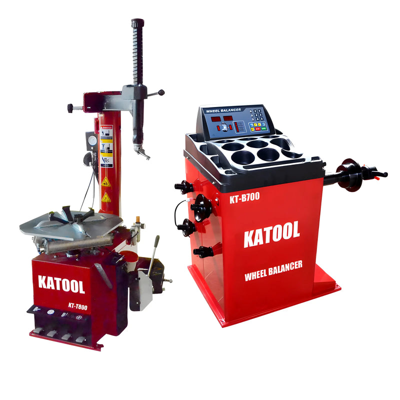 Katool Tire Changer and Wheel Balancer Set for Efficient Tire Installation and Balancing
