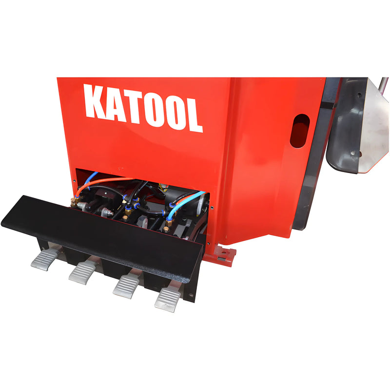 Katool Tire Changer with durable foot pedals for efficient tire mounting and demounting