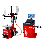 Katool Tire Changer and Wheel Balancer Set for Efficient Tire Maintenance in Auto Shops