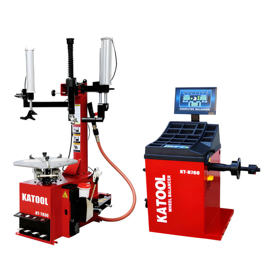 Katool Tire Changer and Wheel Balancer Set for Efficient Tire Maintenance in Auto Shops