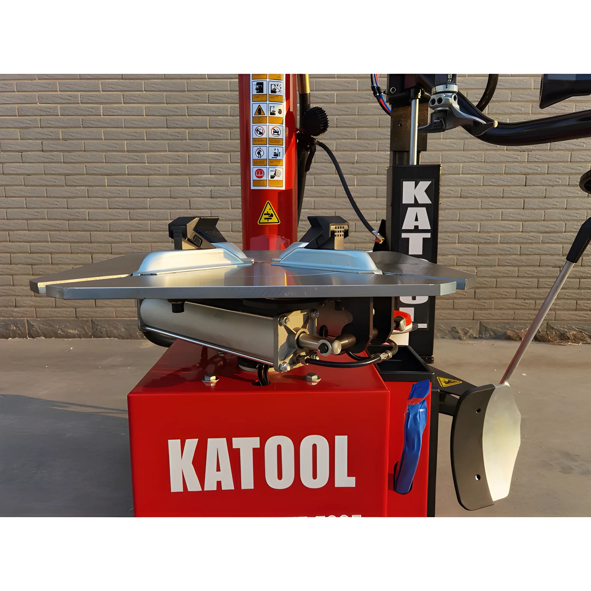 Katool Tire Changer Wheel Clamp featuring sturdy metal construction for secure, efficient tire changes