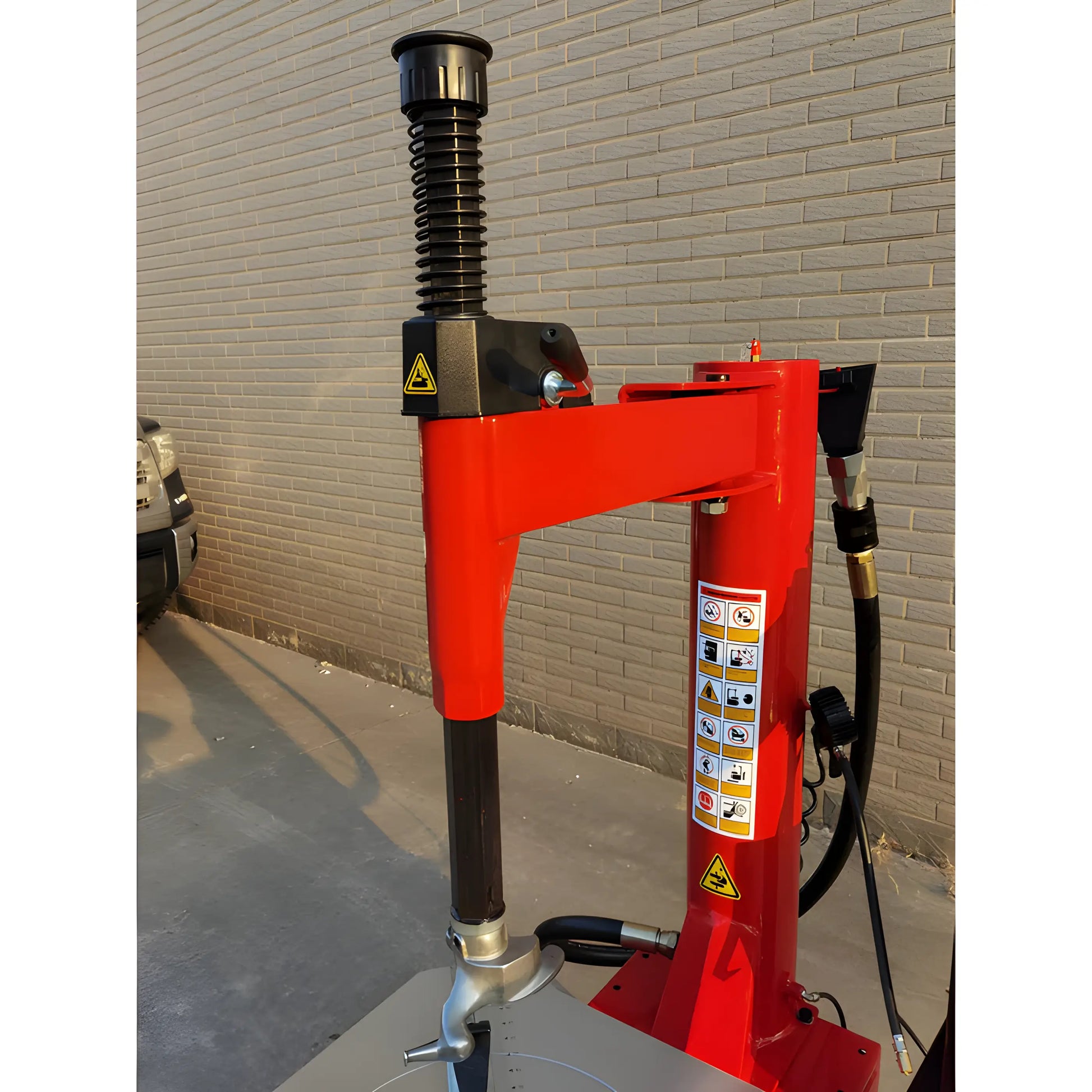 Katool Tire Changer Wheel Clamp with adjustable arm for easy tire changing and maintenance