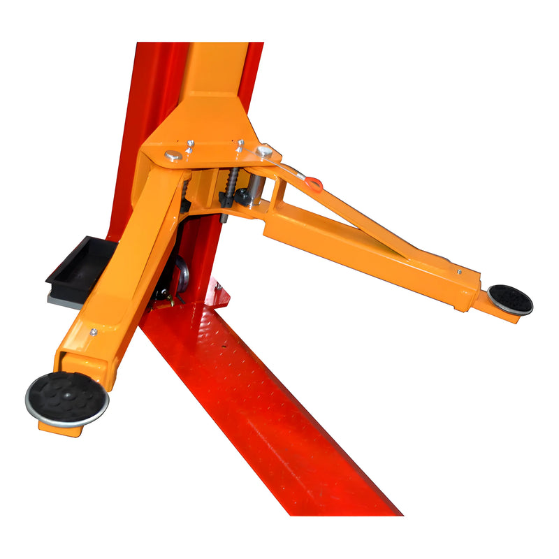 Close-up of the Katool Vehicle Lift with sturdy support arms and textured base for stability