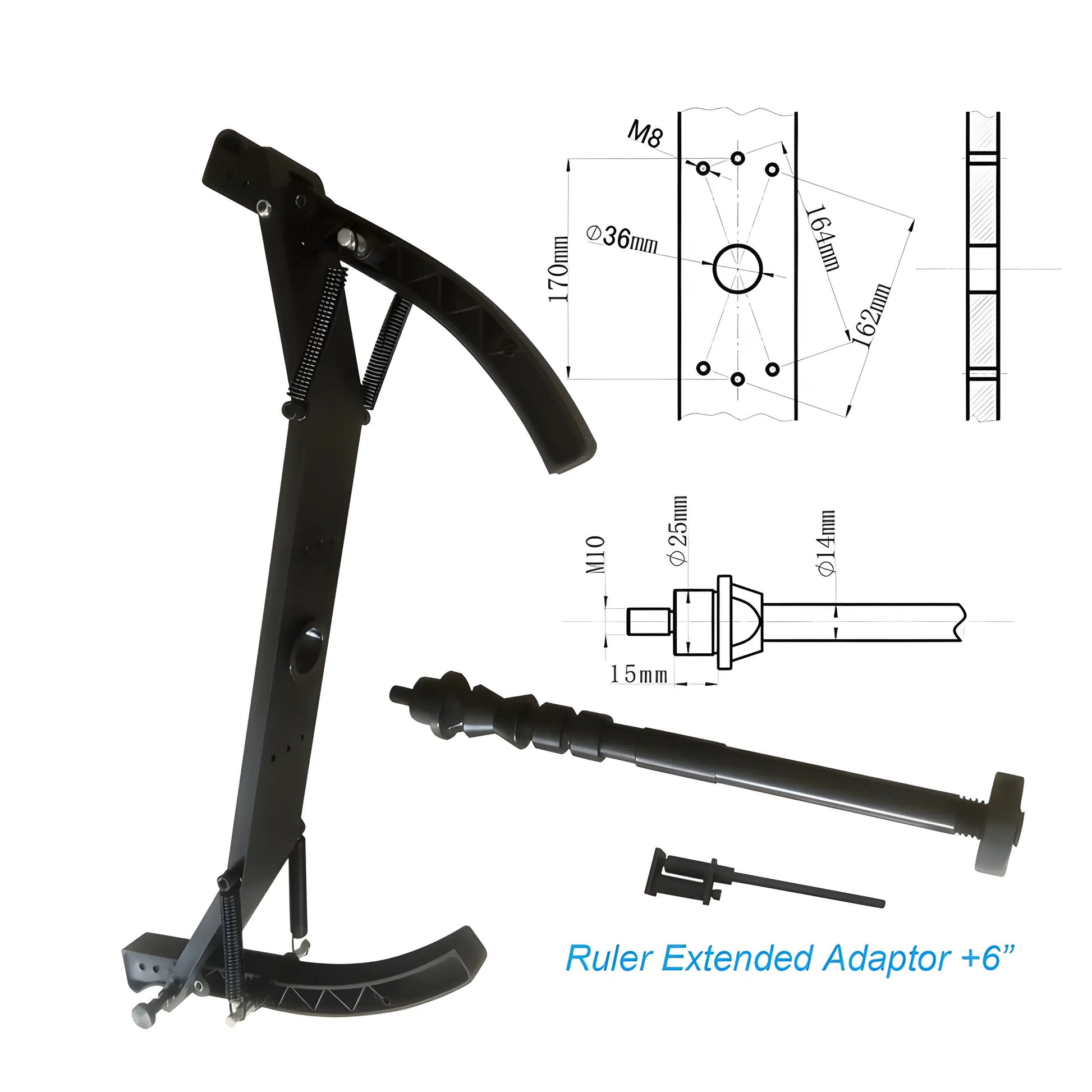 Katool Wheel Adapter with Extended Ruler for Precise Measurements in Projects