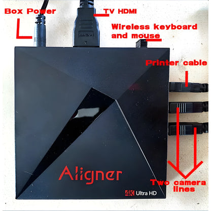 Katool Wheel Alignment Device with HDMI, keyboard, mouse, and dual camera connections for precise alignment