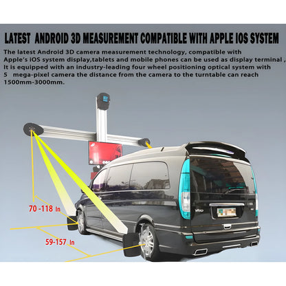 Katool Wheel Alignment 3D Measurement System for Accurate Vehicle Alignment with IOS Compatibility