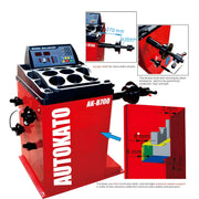 Katool Wheel Balancer with digital display and strong sensors for precise wheel balancing
