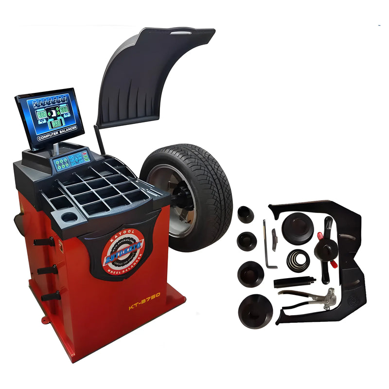 Katool Wheel Balancer with Digital Display and Accessories for Accurate Tire Balancing
