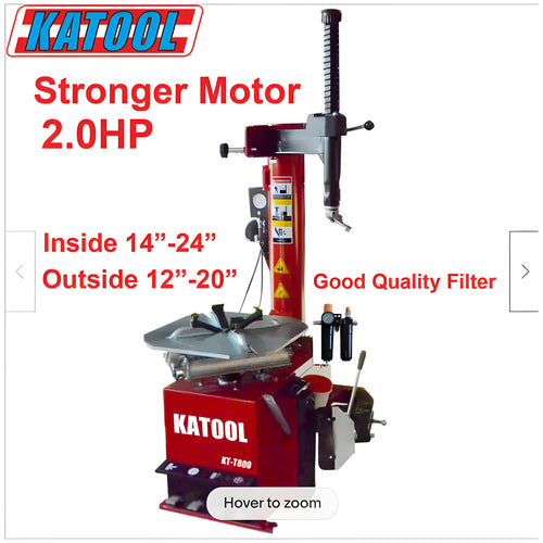 Tire Changer | Wheel Clamp | 2HP | Katool KT-T800