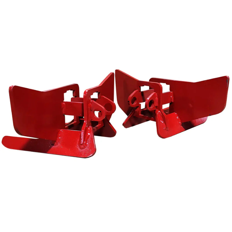 Kenco 1.7" Fixed Height Adjustment Plow Attachments in Red for Durable Performance