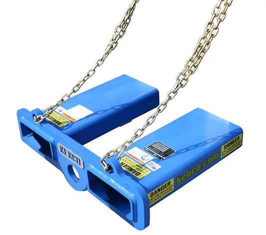 Kenco Adapter Heavy-Duty Equipment Lifting Attachment with Safety Chains for Forklifts