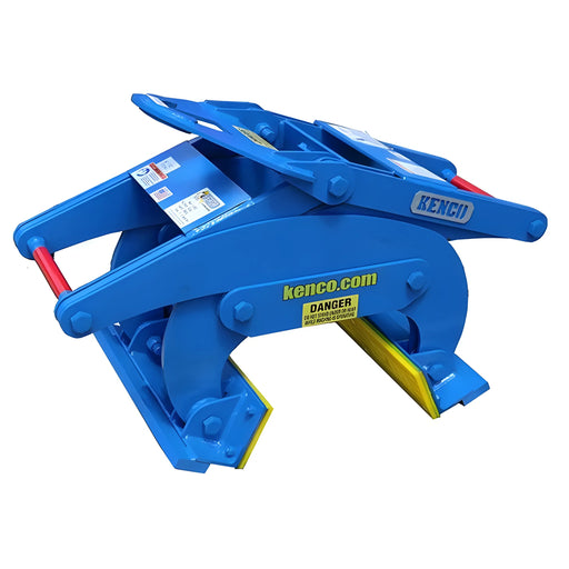 Kenco Concrete Barrier Lift in bright blue, designed for safe lifting of concrete barriers on job sites